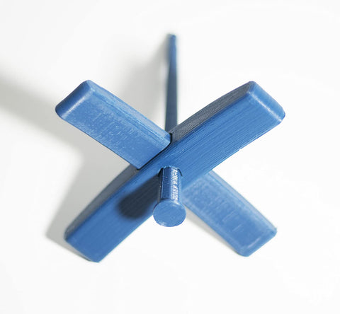 Happy Classy 3D Printed PLA Mini Turkish Spindle 5" Length 4" Width 0.7 oz Blue