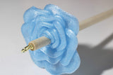 Happy Classy Rose PLA 3D Printed Drop Spindle 12" Length 1.4 oz Baby Blue