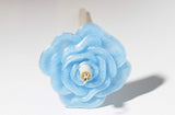 Happy Classy Rose PLA 3D Printed Drop Spindle 12" Length 1.4 oz Baby Blue