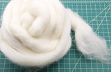 Happy Classy Drop Spindle Top Whorl Hand Carved Includes 4 oz Premium Natural White Wool Combed Top Roving Gift Bundle